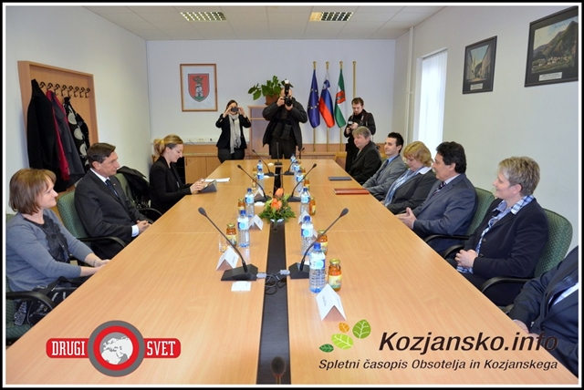 Župan Dušan Andrej Kocman je predsednika republike seznanil z vizijo razvoja občine